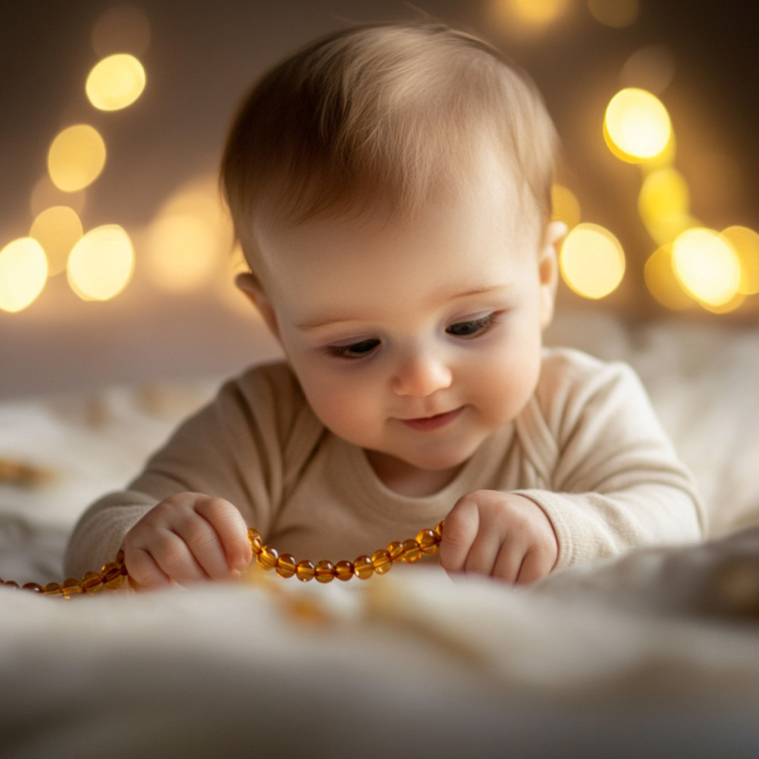 amber teething necklace